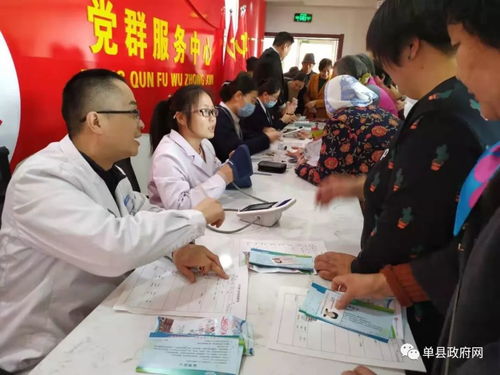 單縣園藝街道開展義診活動，服務百姓健康